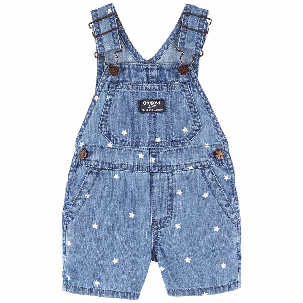 OshKosh B Gosh Star Print Shortalls Baby Unisex