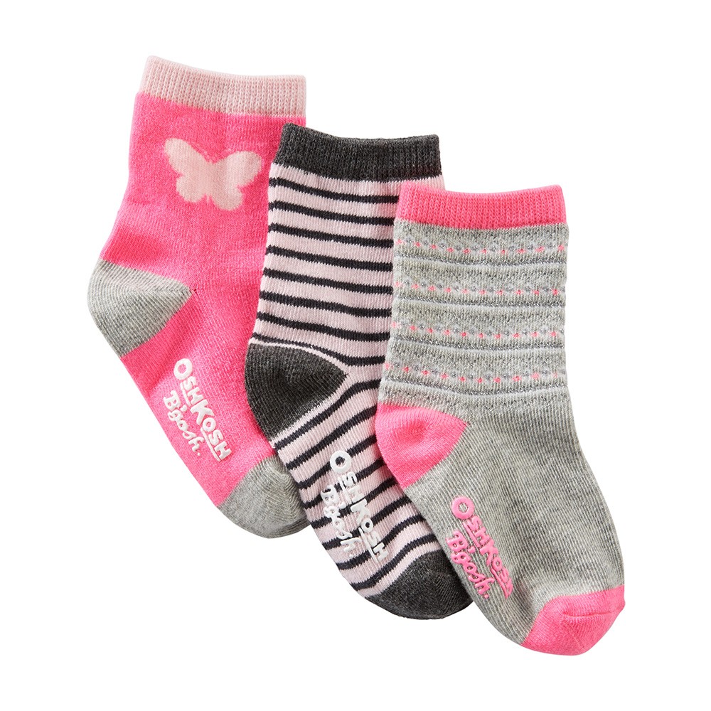 OshKosh B'gosh 3-Pack Crew Socks | Girl