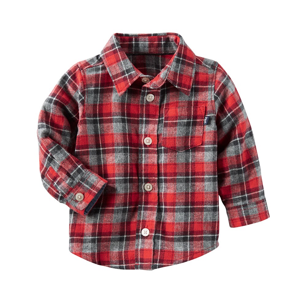 OshKosh B'gosh Plaid Button-Front Shirt | Baby Boy