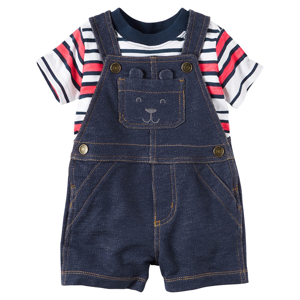 Carter's 2-Piece Top & Shortalls Set | Baby Boy