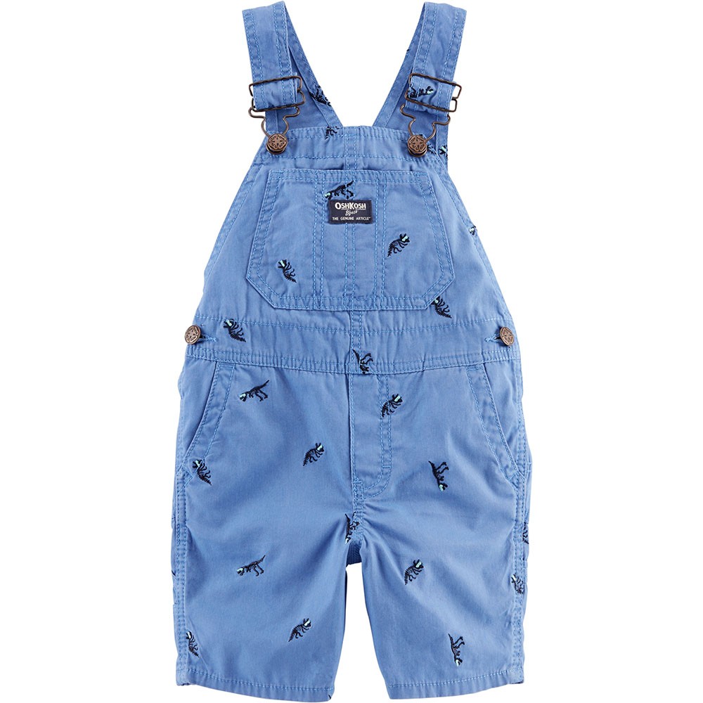 OshKosh B'gosh Dinosaur Schiffli Shortalls | Baby Boy