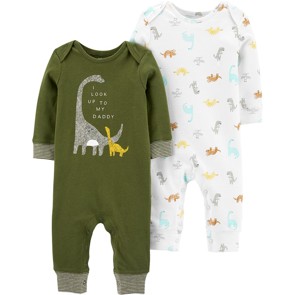 Carter's 2-Pack Dinosaur Jumpsuits | Baby Boy