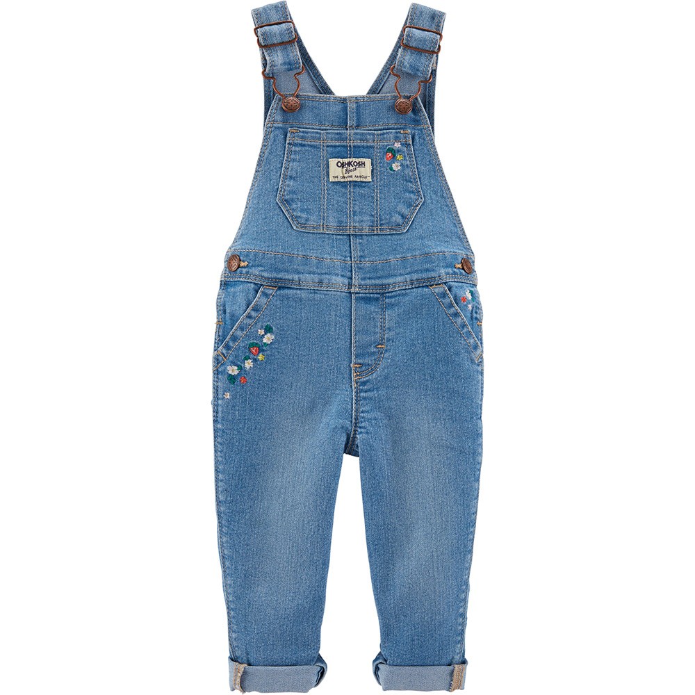 OshKosh B'gosh Floral Denim Overalls | Baby Girl