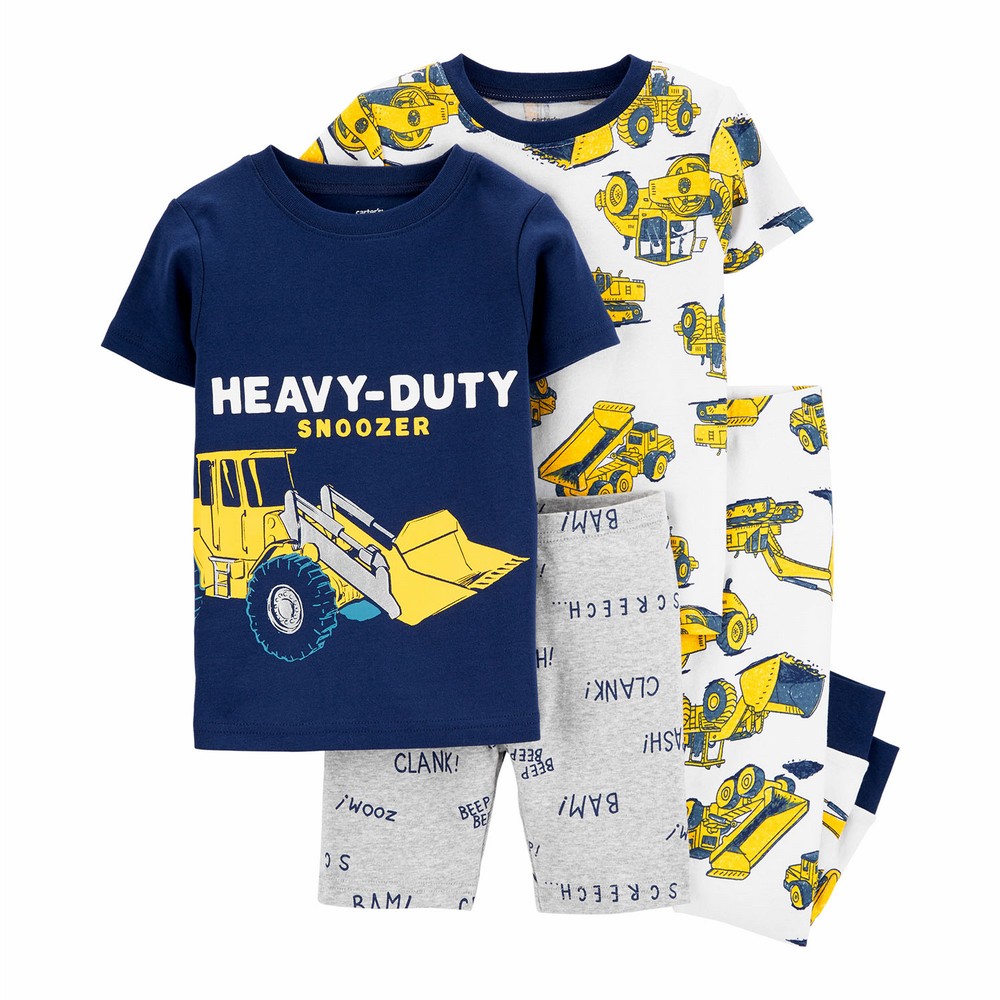 Carter's 4-Piece Tractor Snug Fit Cotton PJs | Baby Boy