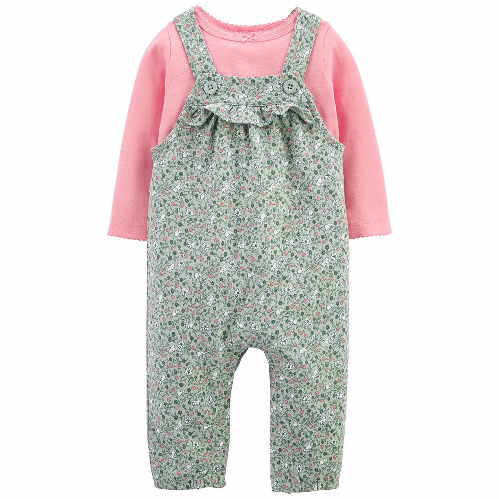 Carter's 2-Piece Tee & Overall Set | Baby Girl