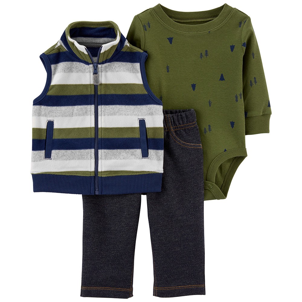 Carter's 3-Piece Little Vest Set | Baby Boy