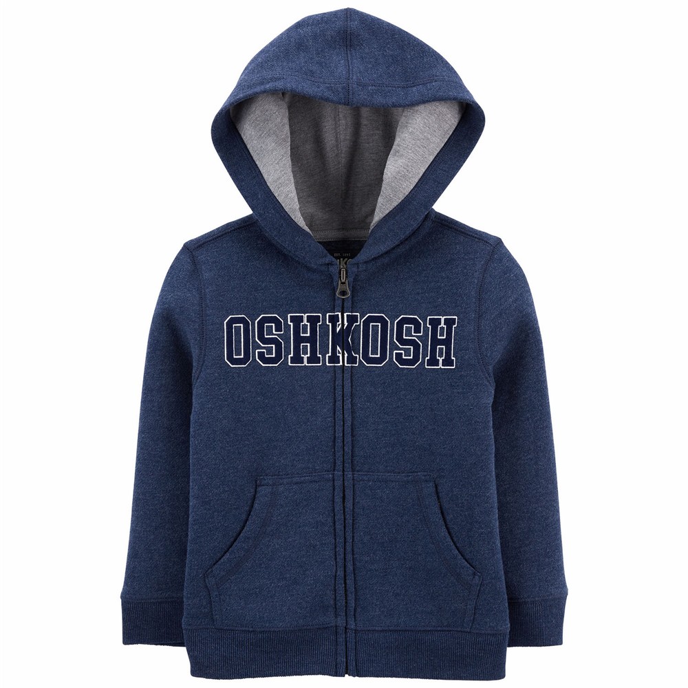 OshKosh B'gosh Zip-Up Logo Fleece Hoodie | Baby Boy