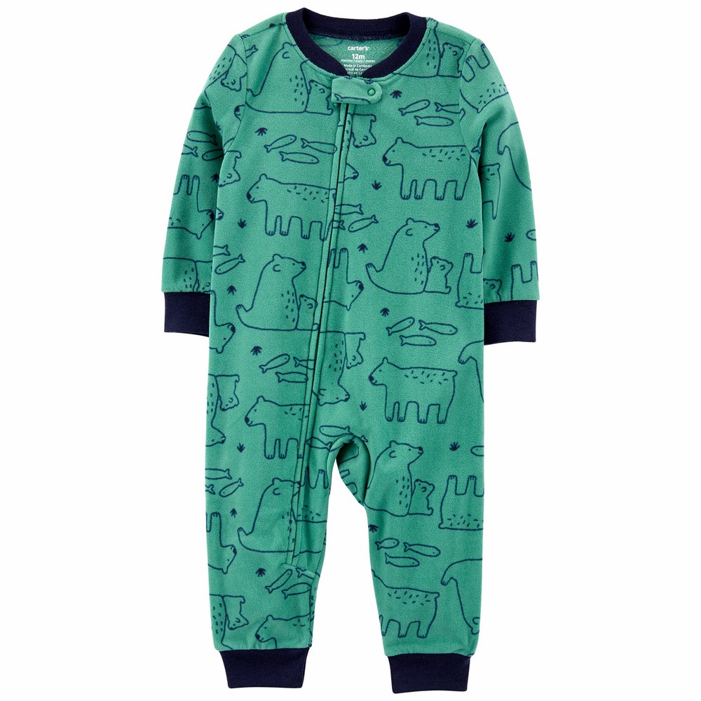 Carter's polar best sale bear fleece pajamas