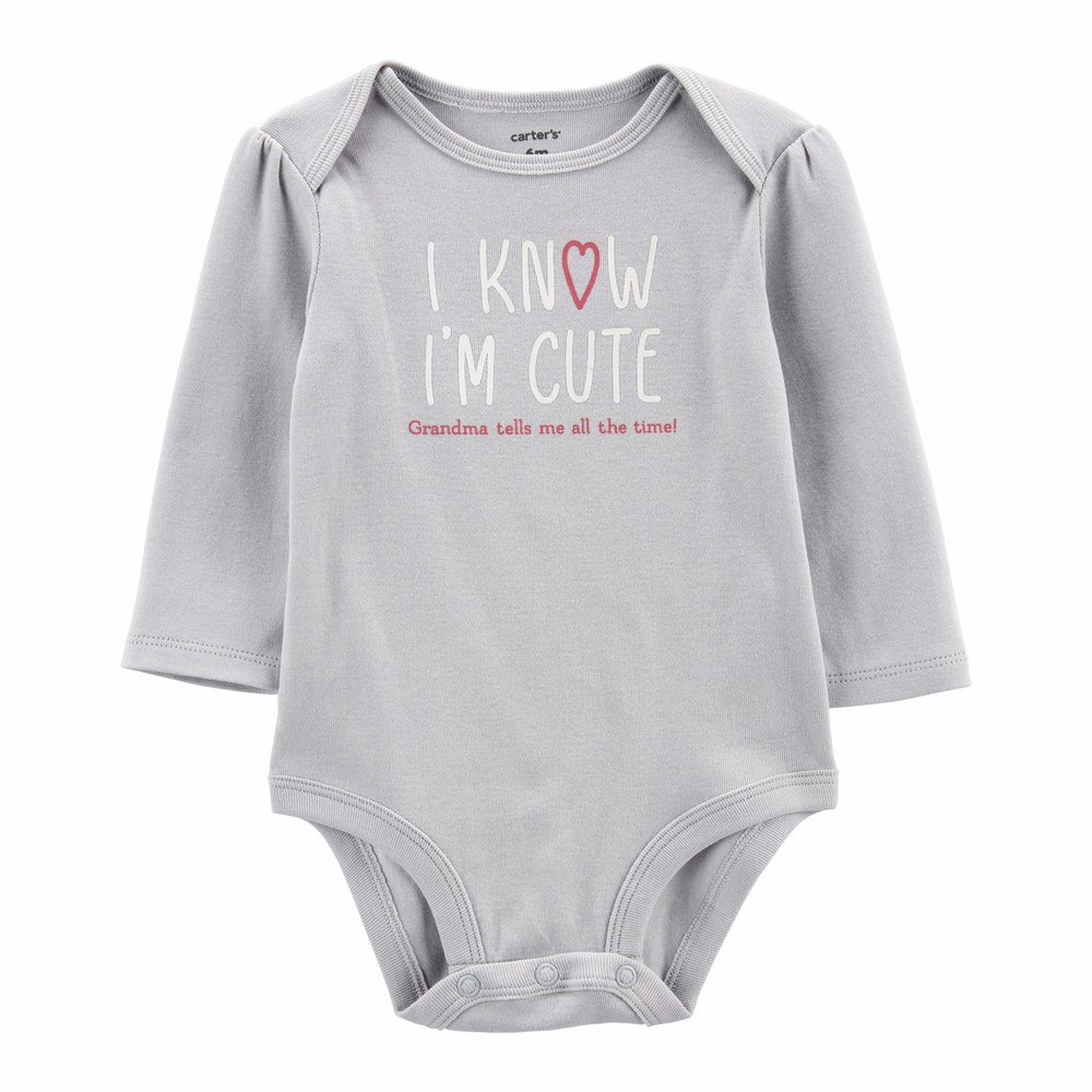 I Know I'm Cute Original Bodysuit - Baby Girl