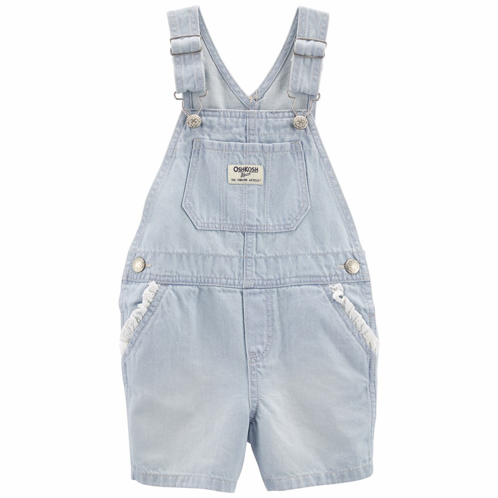 OshKosh B'gosh Knit Denim Shortalls | Baby Girl