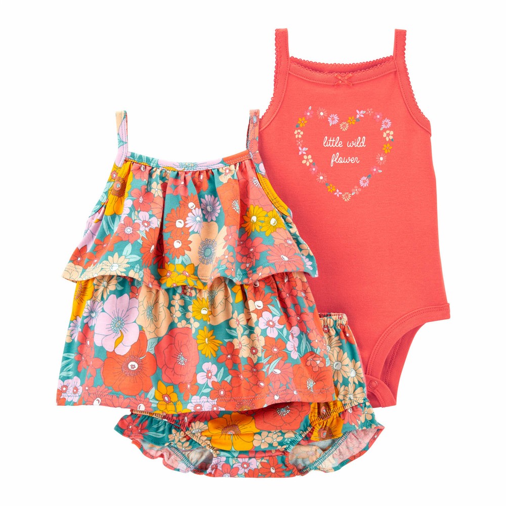 Carter's 3-Piece Floral Little Short Set | Baby Girl