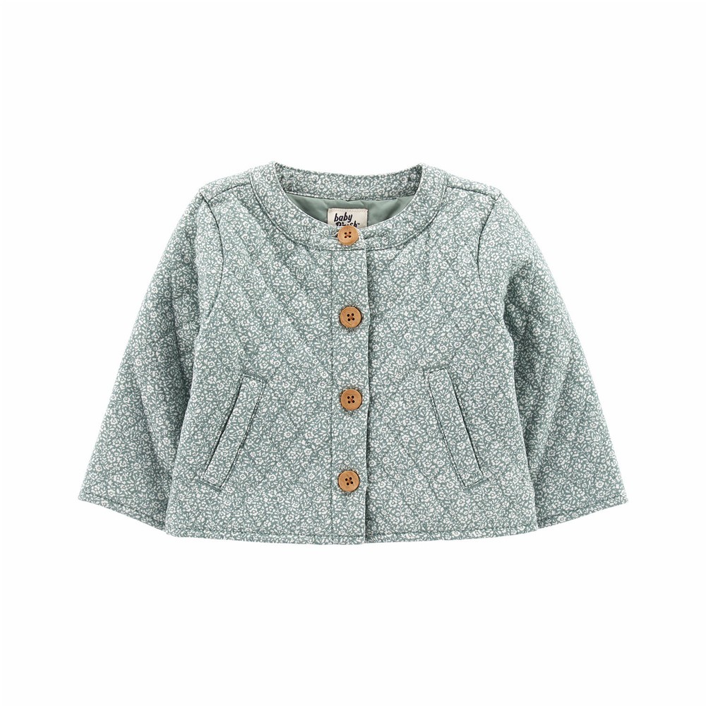 OshKosh B'gosh Floral Print Quilted Jacket | Baby Girl