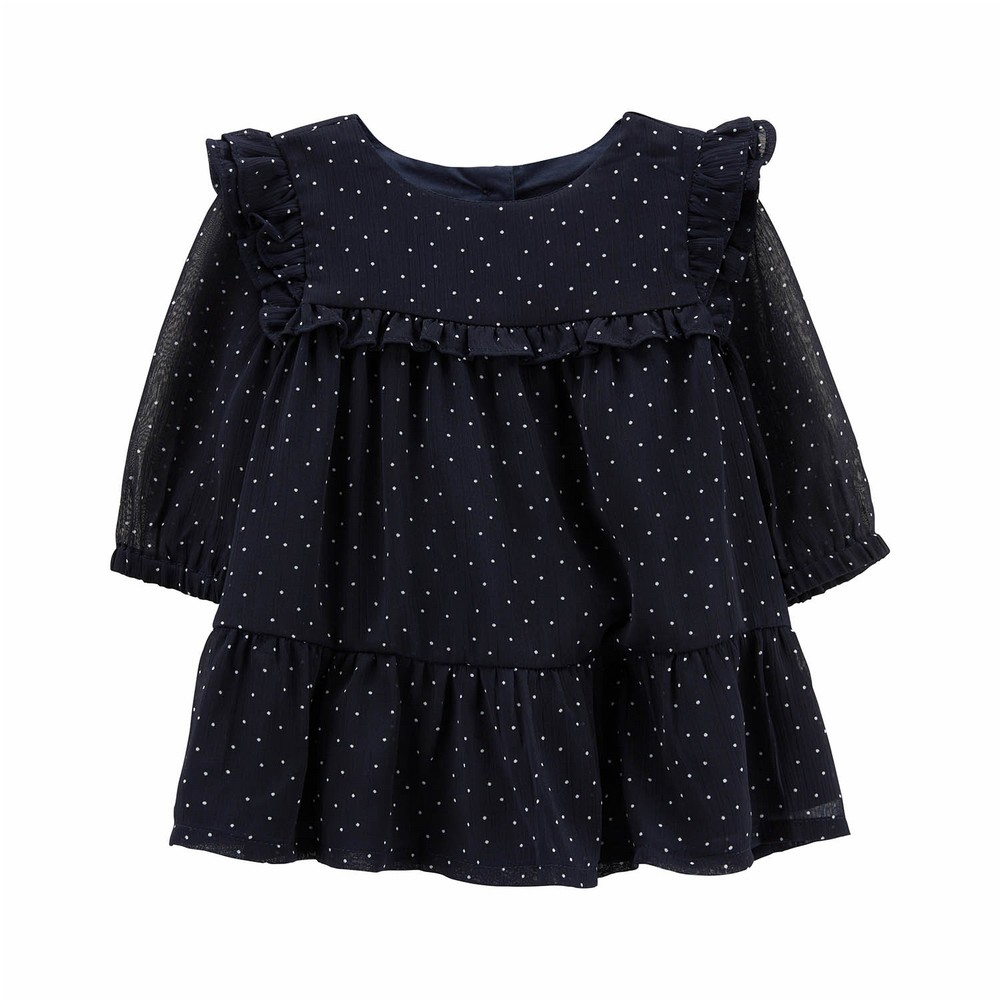 OshKosh B'gosh Chiffon Polka Dot Babydoll Dress | Baby Girl