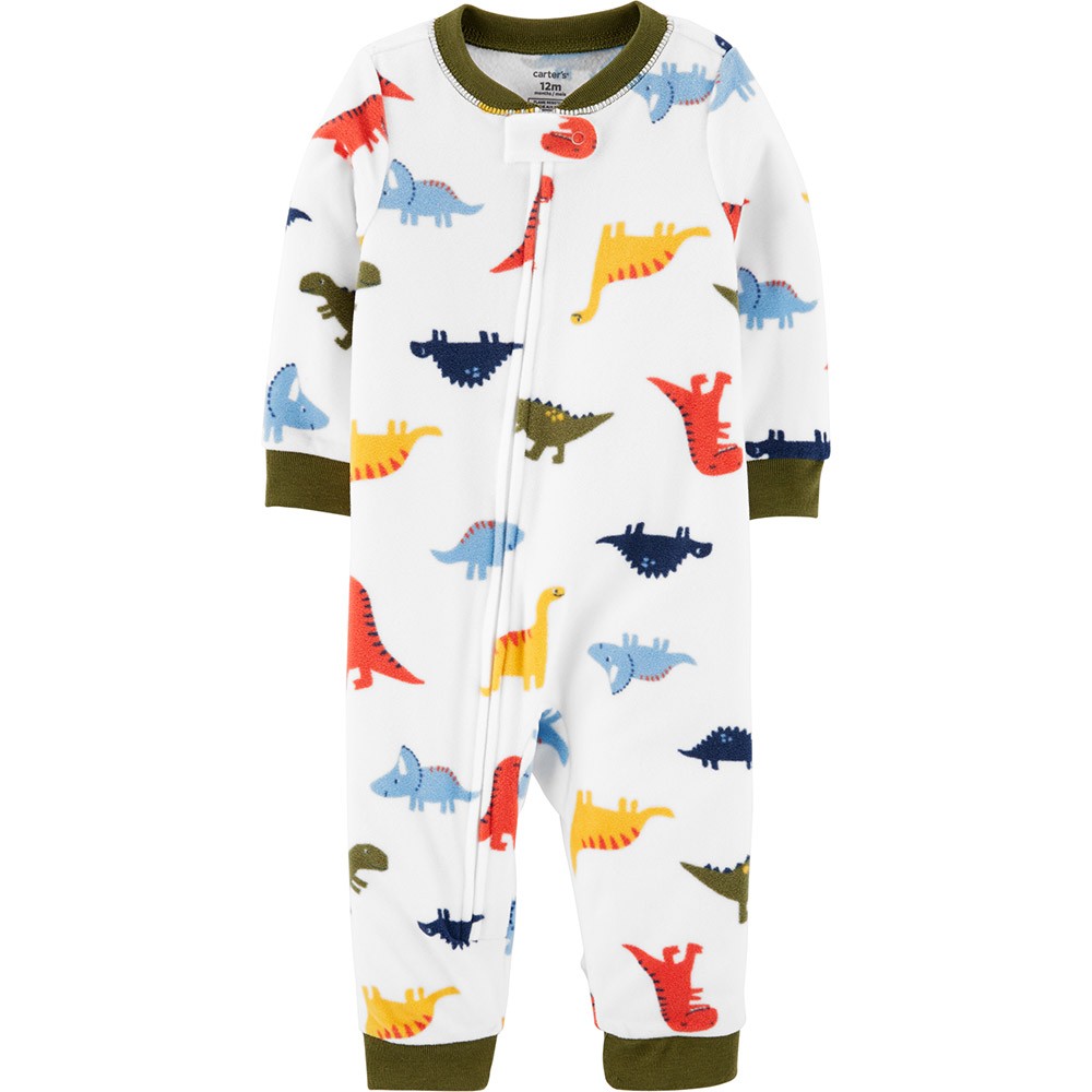 Carters fleece hot sale dinosaur pajamas