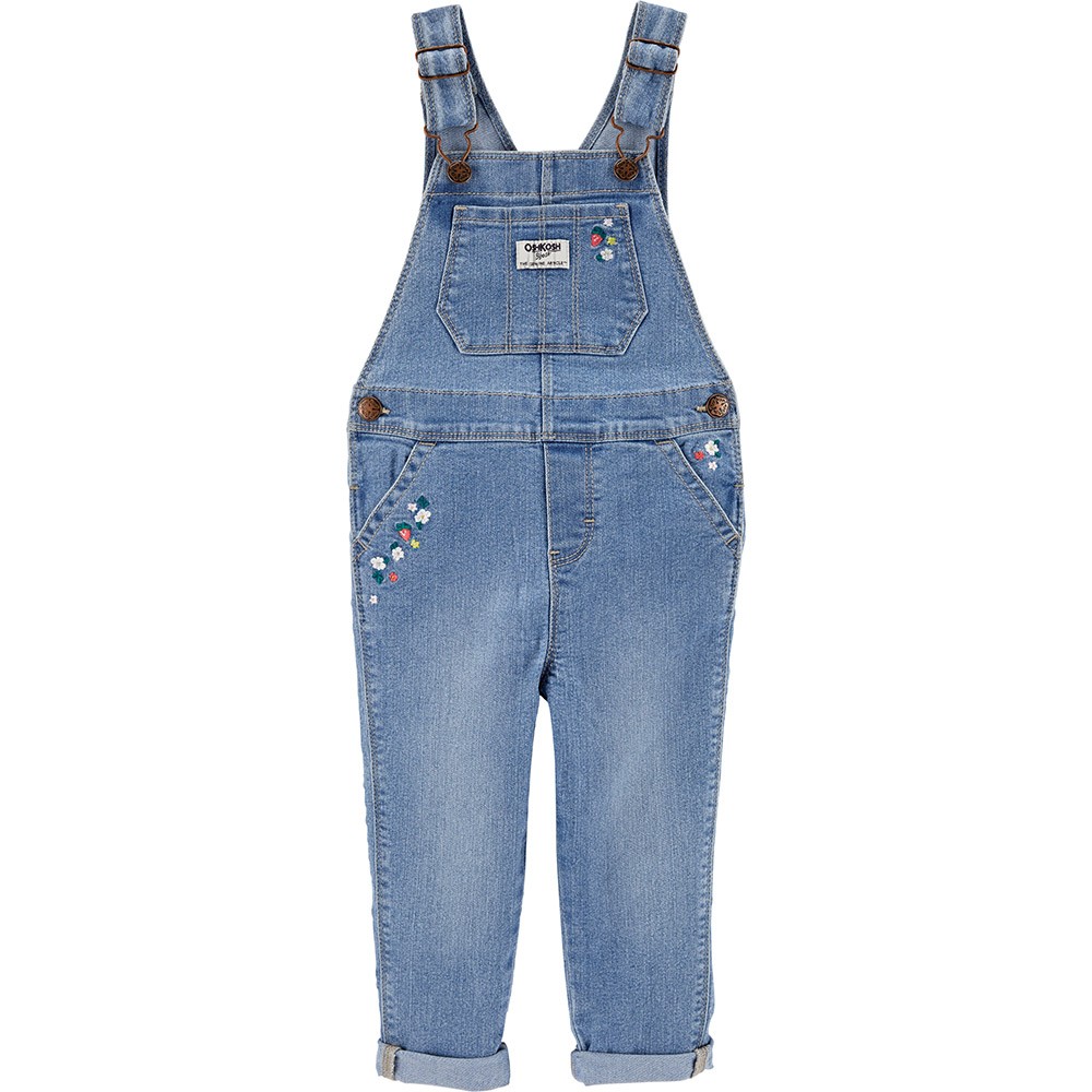 OshKosh B'gosh Floral Denim Overalls | Toddler Girl