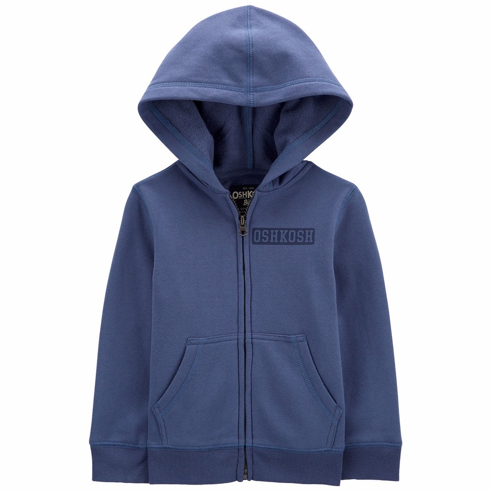 OshKosh B'gosh Fleece Logo Zip-Up Hoodie | Toddler Boy