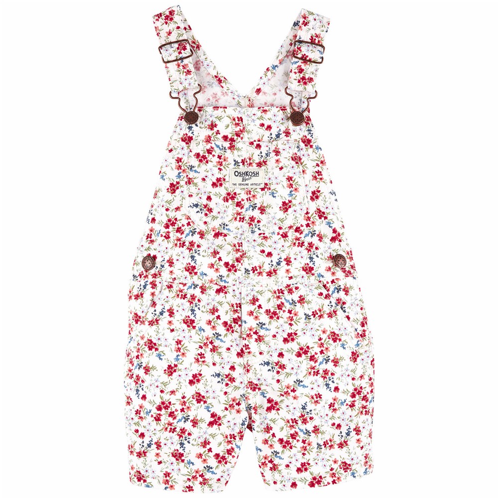 OshKosh B'gosh Floral Print Shortalls | Toddler Girl