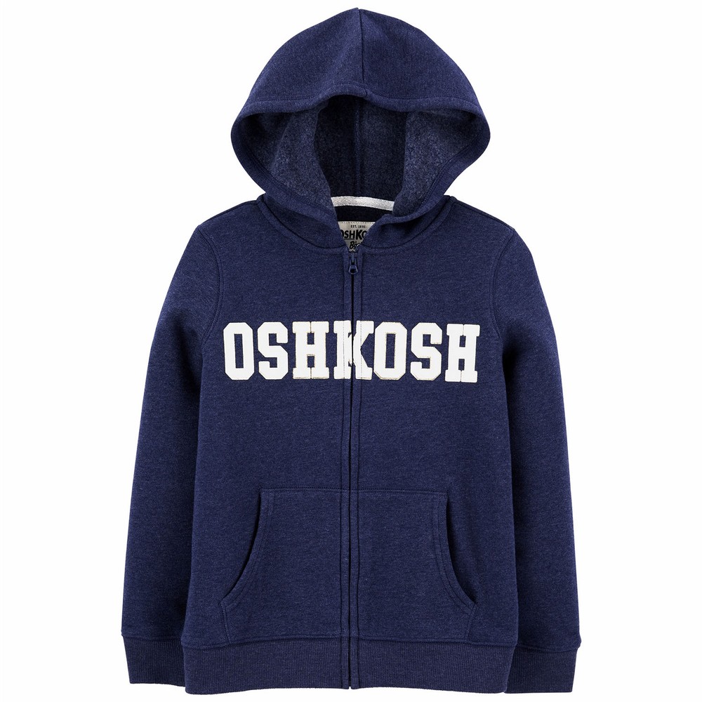 OshKosh B'gosh Zip-Up Logo Fleece Hoodie | Girl