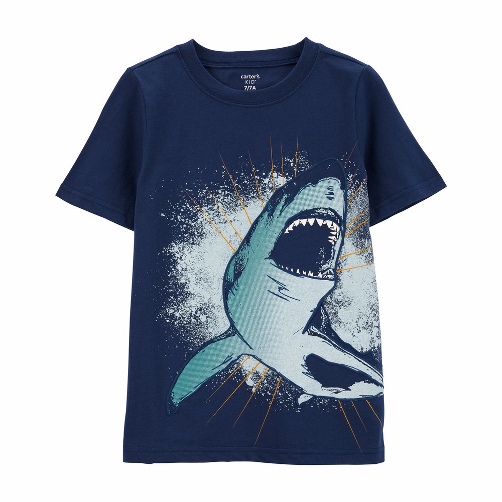 Carter's Shark Jersey Tee | Boy