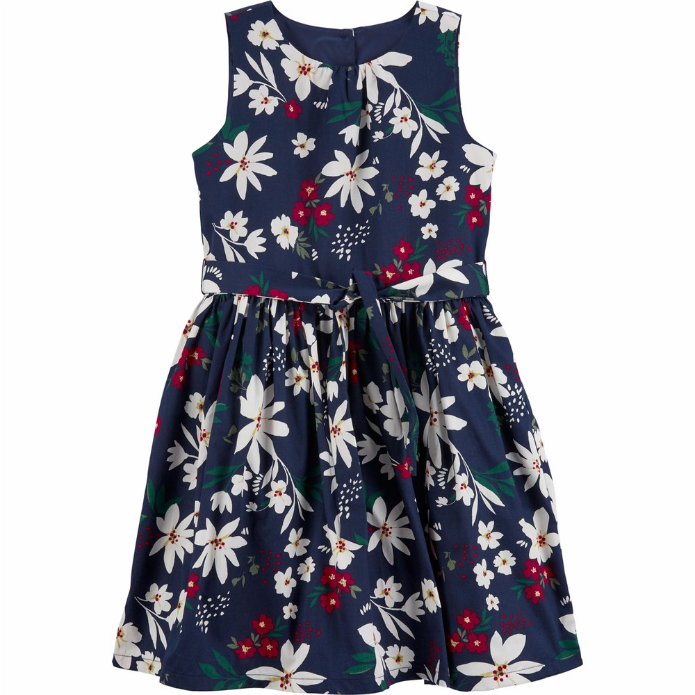 Carter's Floral Sateen Dress | Girl