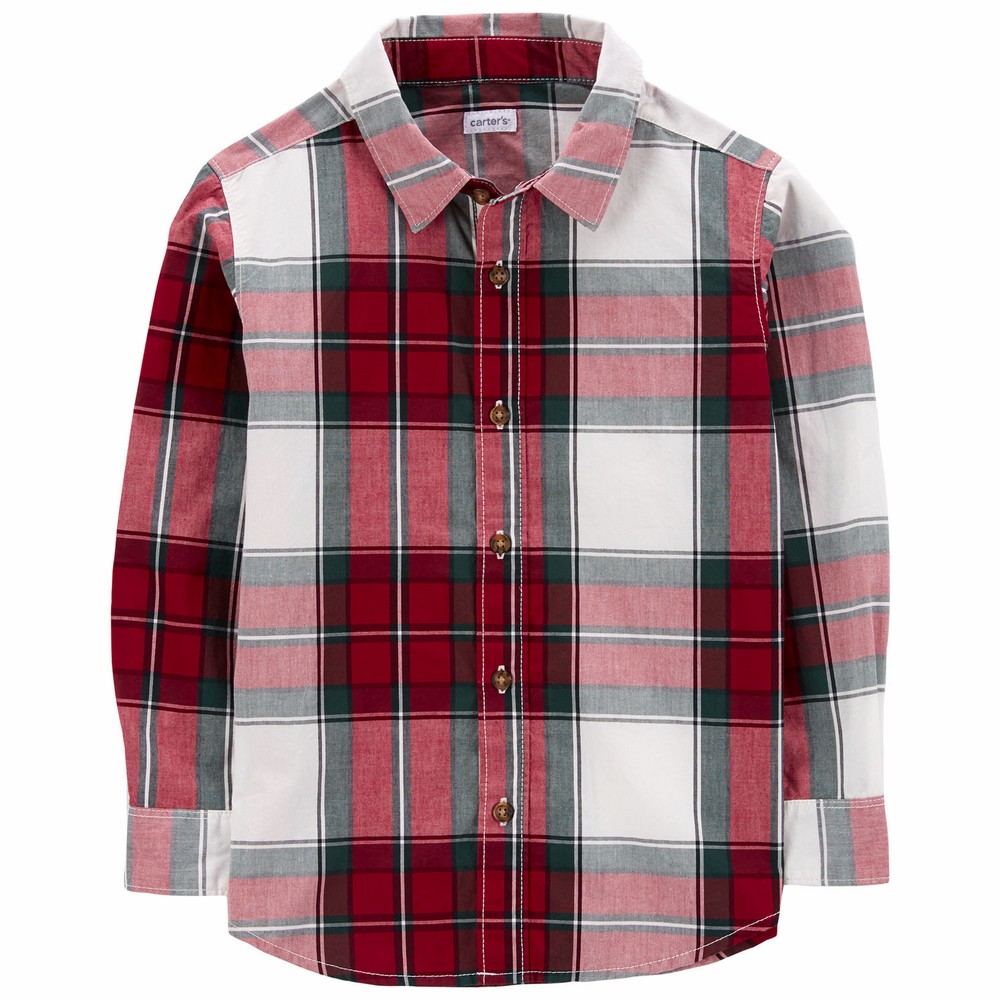 Carter's Plaid Button-Front Shirt | Boy