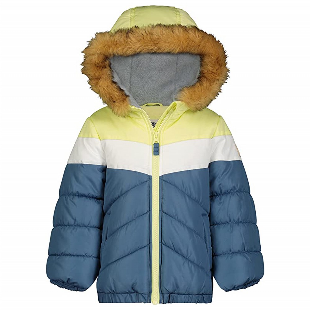 OshKosh B'gosh Striped Lined Insulated Puffer | Toddler Girl