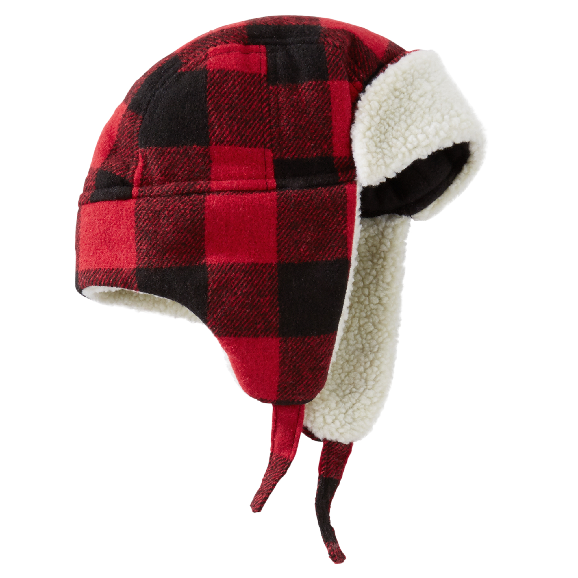 Red Check Trapper Hat